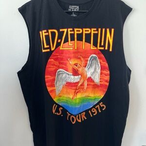 Led Zeppelin Black Graphic Men's Tank Top